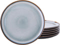 LERATIO Ceramic Plate Set of 6, 8.5 Inch Reactive Glaze Salad Plates | Modern by LeRatio