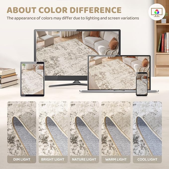 UERMEI 10x12 Washable Area Rug - Image 5
