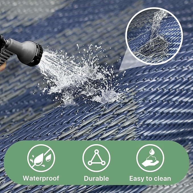 GENIMO Waterproof Outdoor Rug 6' x 9' - Image 5