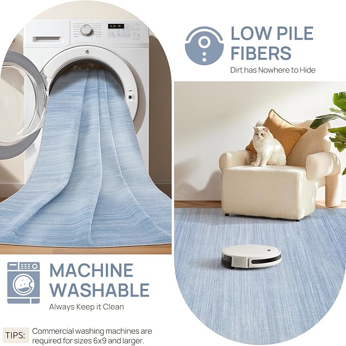 UERMEI 9x12 Washable Area Rug - Image 8