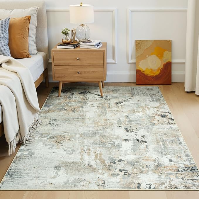 4x6 Rugs for Entryway Non-Slip Washable, Abstract Soft Area Rugs for Living Room - Image 8