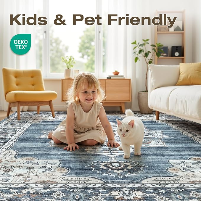6x9 Washable Area Rug - Image 3