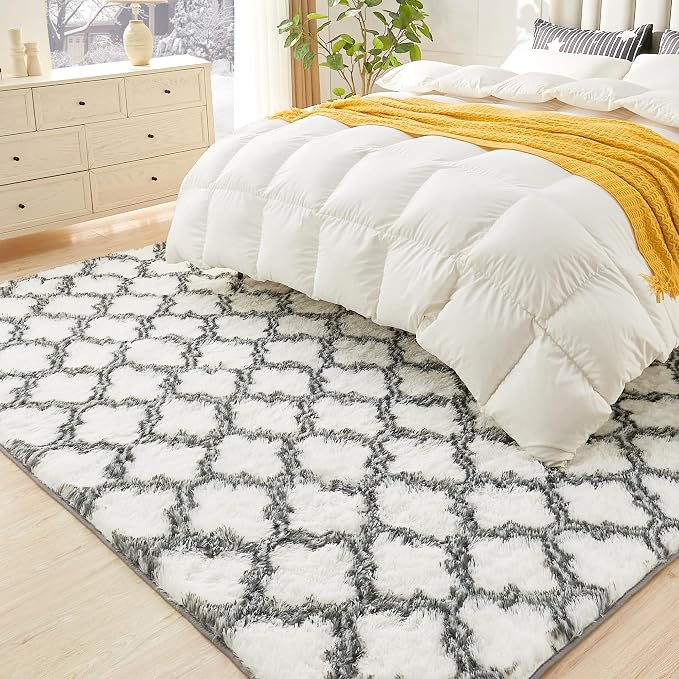 Litanika 6x9 Geometric Shag Area Rug - Image 3