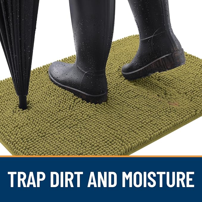 OLANLY Dog Door Mat for Muddy Paws 47x17, Absorbs Moisture and Dirt, Absorbent - Image 2