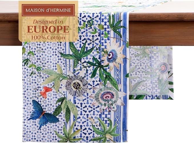 Maison d' Hermine Table Runner 100% Cotton 14.50" x 108" | Table Runners 108 by MaisondHermine