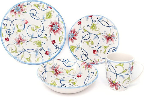 16-Piece Porcelain Dinnerware Set by TudorEngland