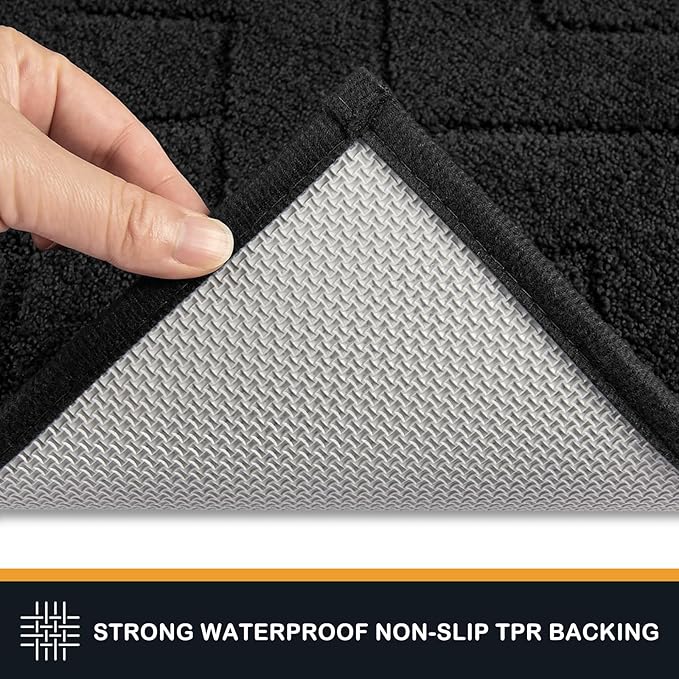 PURRUGS Dirt Trapping Door Mat 20" x 31.5", Non-Slip Machine Washable Entry Rug - Image 4
