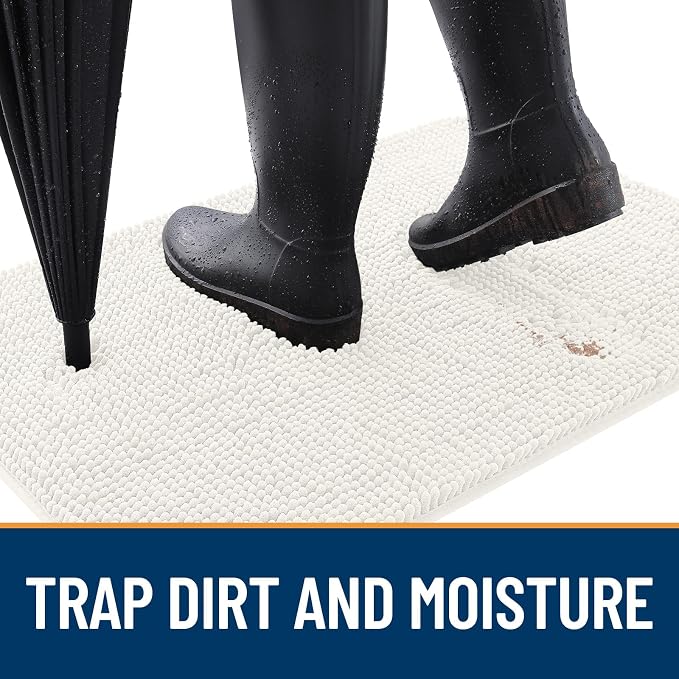 OLANLY Dog Door Mat for Muddy Paws 59x35, Absorbs Moisture and Dirt, Absorbent - Image 2