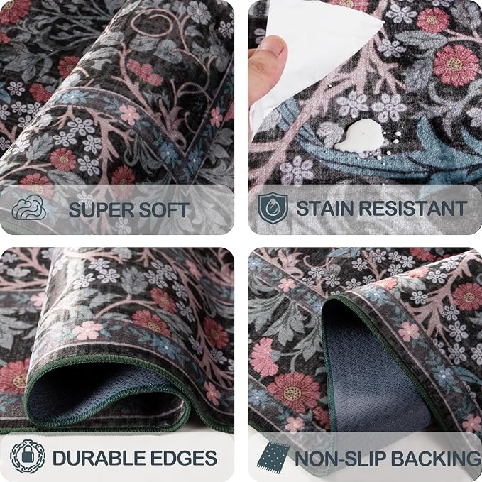 Area Rug for Living Room, 10x12 Large Washable Rugs for Dining Room, Non Slip - Image 6