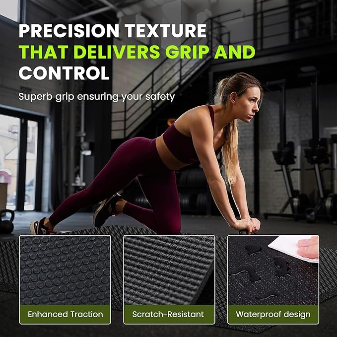 Stepwaver Extra Large Exercise Mat, Ultra Durable, High-Density Gym Mat - Image 4