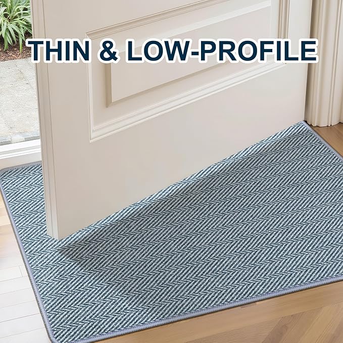 Ultra Thin Door Mat Indoor Entrance 17"x29", Low-Profile Indoor Door Mat - Image 6