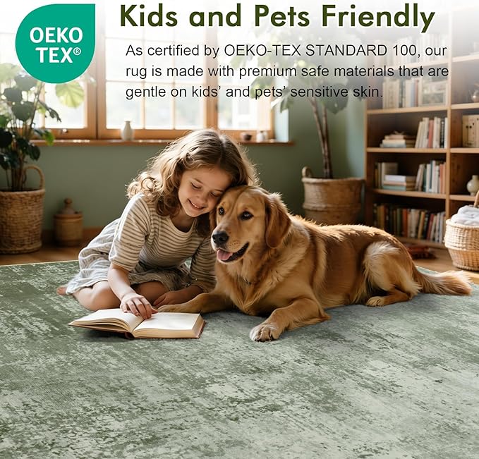 8x10 Ft Large Area Rugs for Living Room, Soft Non-Slip Washable Rugs Modern - Image 6