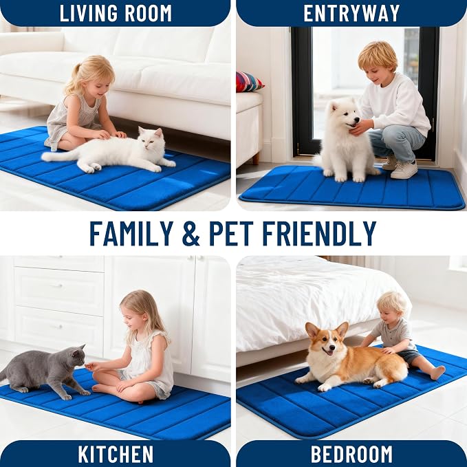 OLANLY Memory Foam Long Bathroom Rugs Runner 47x24, Super Soft Absorbent Bath - Image 9