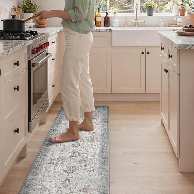 GENIMO Kitchen Rugs Non Slip Washable, 2’x5’ Kitchen Mats by GENIMO