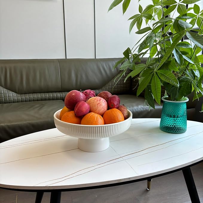 11" Ceramic Fruit Bowl for Kitchen Counter - Image 4