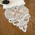 ARTABLE Off White Lace Table Runner Macrame Dresser Scarf Modern 10x110Inch | by ARTABLE
