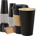 METAPRINT 50 Pack 16 oz Disposable Coffee Cups by METAPRINT