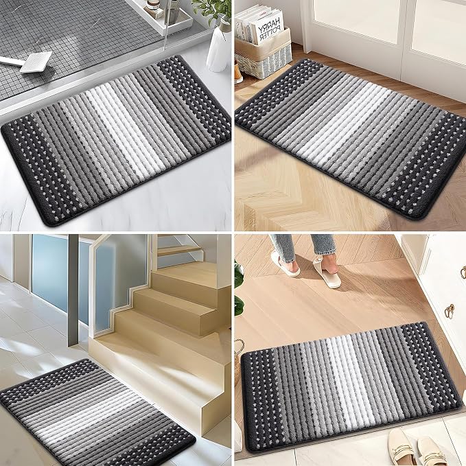 Kitinjoy Indoor Outdoor Door Mat, 59x24 Non-Slip Absorbent Dirt Trapper - Image 6
