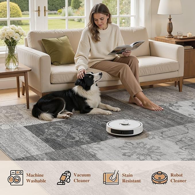 UERMEI 8x10 Area Rug for Living Room - Image 5