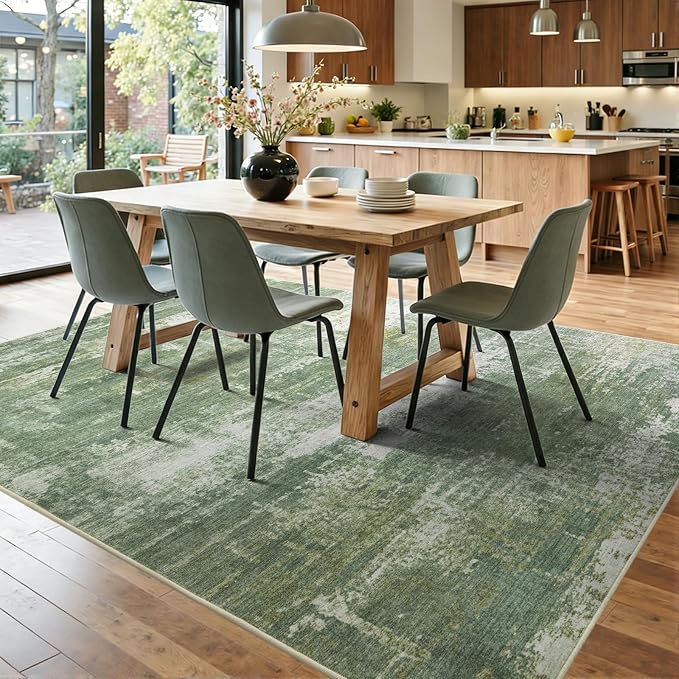 4x6 Ft Area Rugs for Living Room, Soft Non-Slip Washable Rugs Modern Abstract - Image 9
