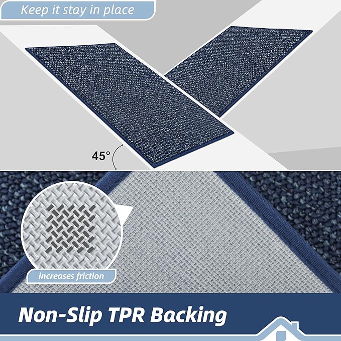 BEQHAUSE Dirt Trapper Door Mat 20" x 32", Non-Slip Washable Doormats Entrance - Image 6