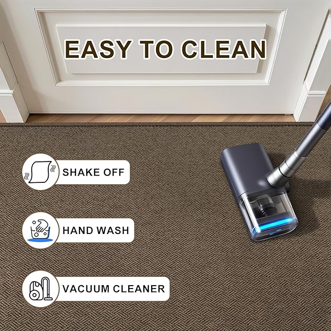 Ultra Thin Door Mat Indoor Entrance 17"x29", Low-Profile Indoor Door Mat - Image 4