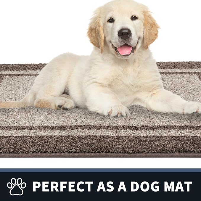 PURRUGS Dirt Trapping Door Mat 34" x 60", Non-Slip Machine Washable Entryway Rug - Image 6