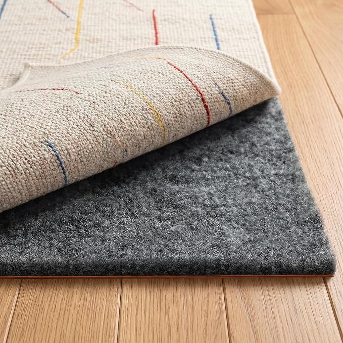 Rug Pad 2 x 6 Ft Non-Slip, Felt and Natural Rubber Backing, 1/4" Thick - Image 8