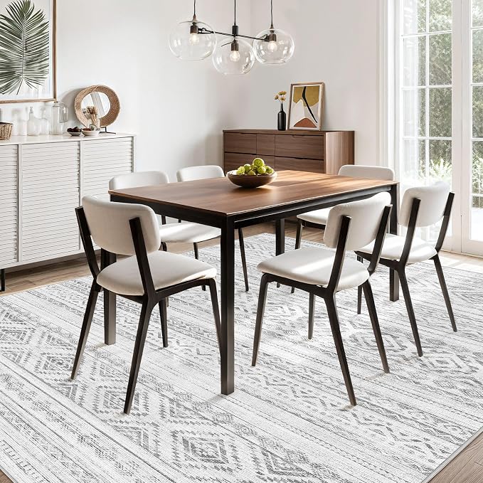 cotiled 10x14 Area Rugs Living Room Rug: Washable Boho Rugs - Image 8