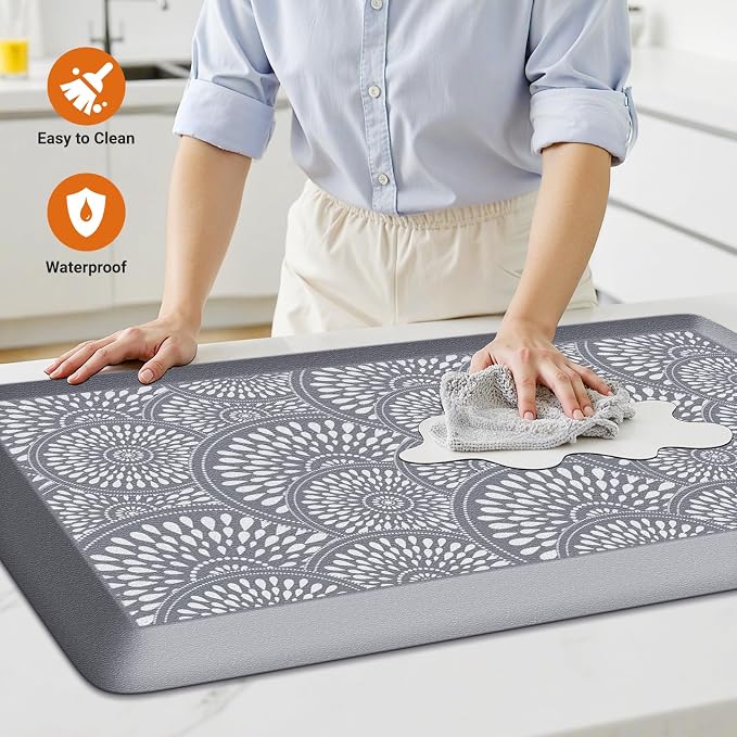Mattitude 4/5 Inch Kitchen Mat, 20x36in Heavy Duty Ergonomic Comfort Foam - Image 3