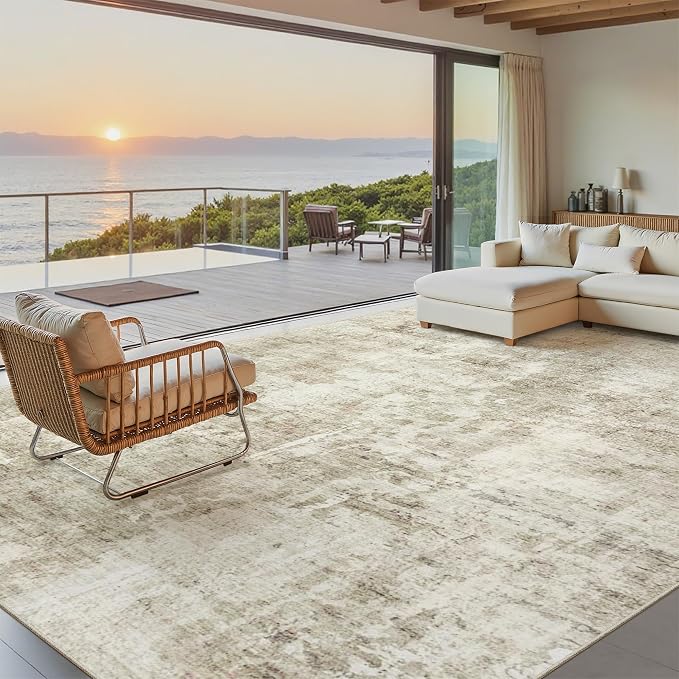 Soalmost Washable Area Rug 8x12, Large Soft Rugs - Image 2