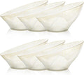 12 Pack Gold Glitter Plastic Serving Bowls by GoodLuck