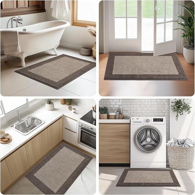 Washable Area Rug 48" x 48", Non Slip Kitchen Rug - Image 7
