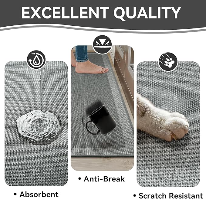 Non Slip Kitchen Mat Washable, Absorbent Kitchen Mats - Image 5