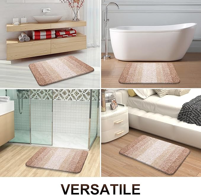 OLANLY Small Bathroom Rugs Mat 24x16, Extra Soft Absorbent Microfiber Bath Rugs - Image 7