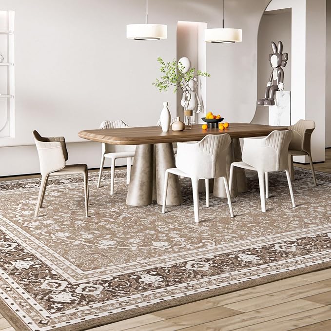 Lessymo 9 x 12 Area Rugs for Living Room, Machine Washable Area Rugs Boho Faux - Image 7