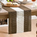 Artoid Mode Coffee Farmhouse Woven Table Runner 12x48 Inch | Seasonal Holiday by ArtoidMode
