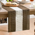 Artoid Mode Coffee Farmhouse Woven Table Runner 12x72 Inch | Seasonal Holiday by ArtoidMode