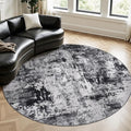 Rugflix Round Area Rugs 8Ft for Living Room, Washable Circle Rug by RugflixAreaRugs