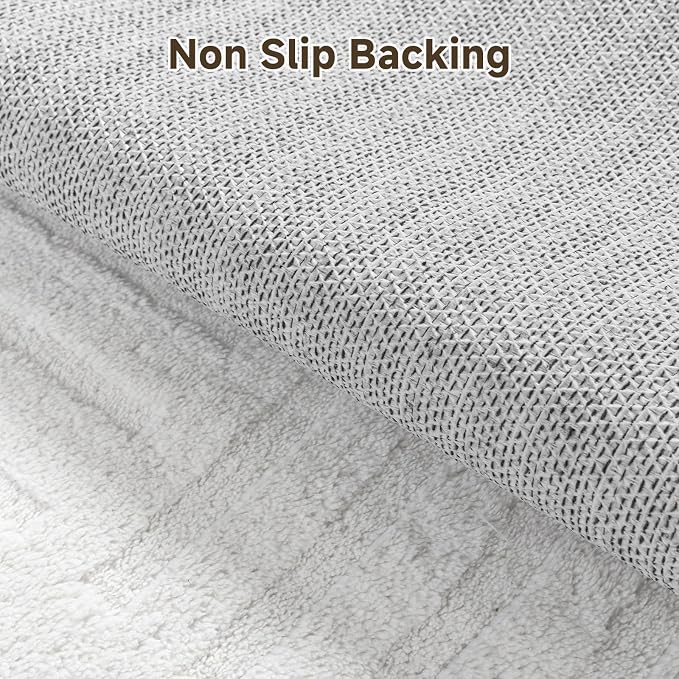 Pauwer 6x9 Washable Area Rugs for Living Room Modern White Solid Color Soft - Image 5