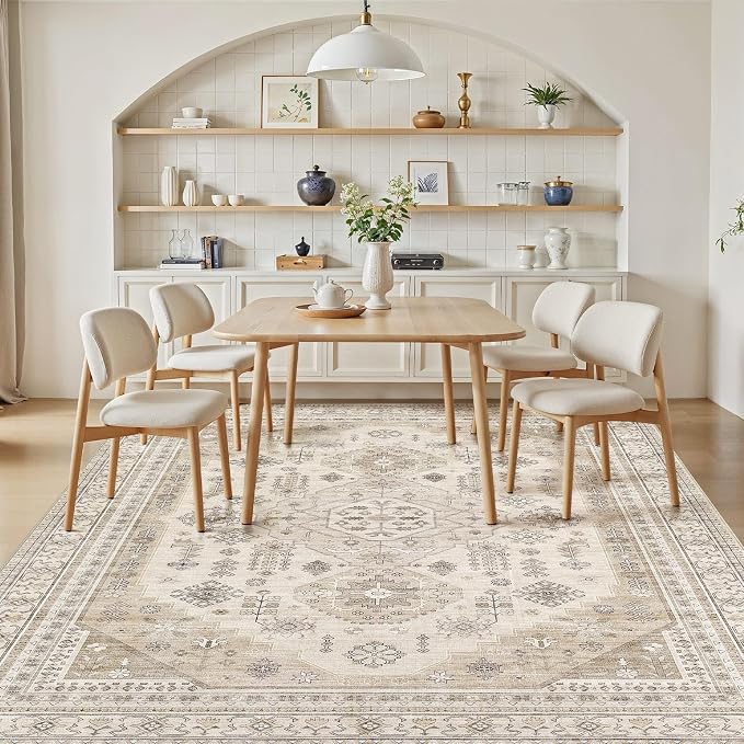 8x10 Washable Area Rug, Large Rugs - Image 7