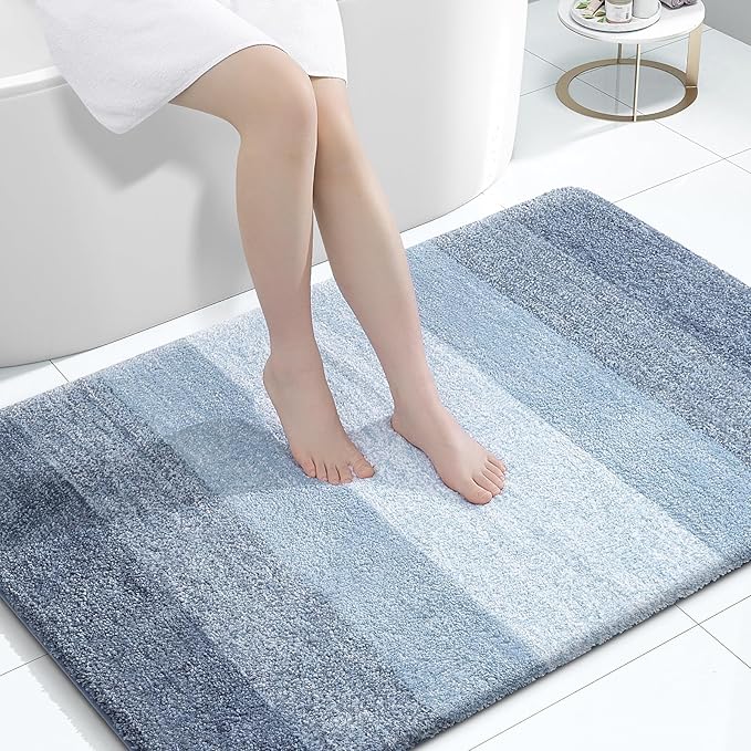 OLANLY Large Bathroom Rugs Mat 44x32, Extra Soft Absorbent Microfiber Bath Rugs by OLANLY