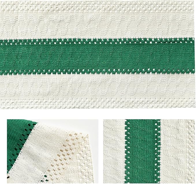 Artoid Mode Emerald Green Farmhouse Rustic Table Runner 12x72 Inch | Seasonal - Image 6