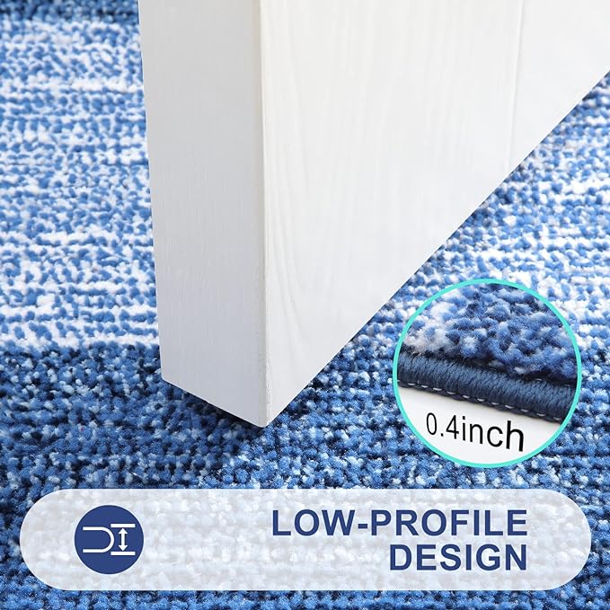 Kitinjoy Indoor Outdoor Door Mat, 54x32 Non-Slip Absorbent Dirt Trapper - Image 4