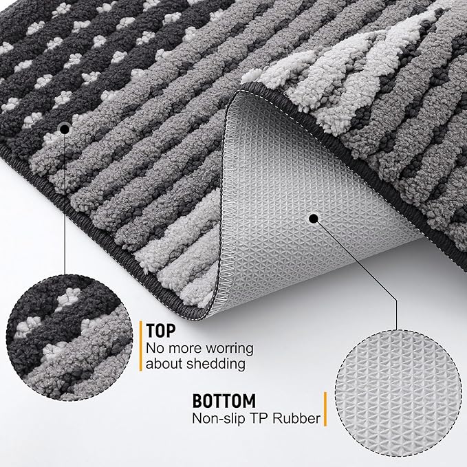 Kitinjoy Indoor Outdoor Door Mat, 71x24 Non-Slip Absorbent Dirt Trapper - Image 3