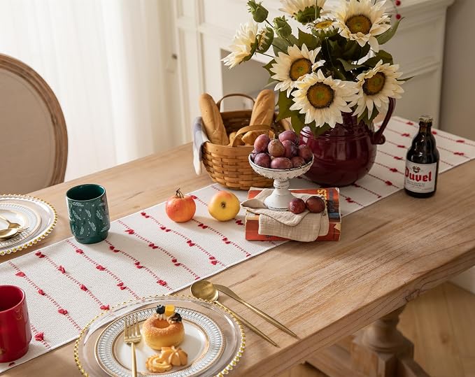Caflife Christmas Valentines Table Runner 90 Inchs Long - Image 3