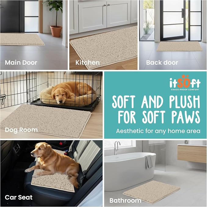 Dog Rugs for Muddy Paws 47x21 | Cleaner Mud Free Floors | Muddy Dogs Mats for - Image 7