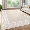 GarveeHome Area Rug 9x12 Living Room Rug Modern Bordered Soft Large Area Rugs by GarveeHome