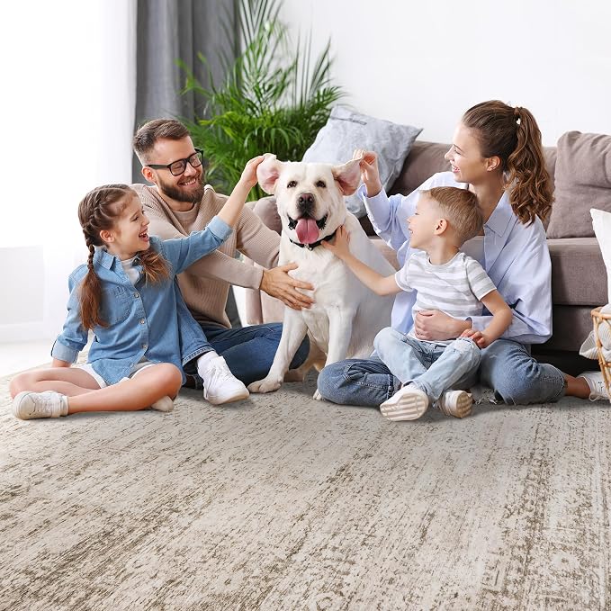 9x12 Area Rugs for Living Room Rug Washable: Modern Large Rug for Dining Room - Image 8