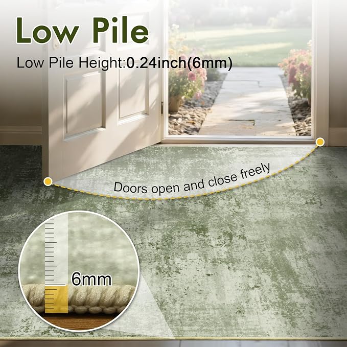8x10 Ft Large Area Rugs for Living Room, Soft Non-Slip Washable Rugs Modern - Image 8